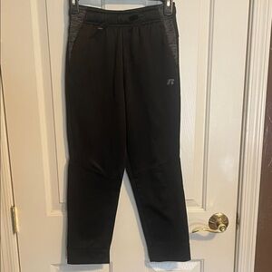 Boys Black Athletic Pants